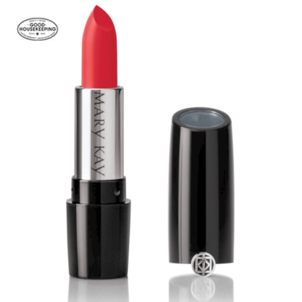 Mary Kay gel semi matte lipstick in poppy please